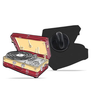 Badges en métal pour disque <span class=keywords><strong>cassette</strong></span> classique personnalisé épingles rétro Concerts de rock objets de collection pour les fans Festival de musique électronique événements cadeaux - Product Image 3