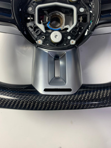 Volant chauffant en cuir et fibre de carbone <span class=keywords><strong>Mercedes</strong></span> <span class=keywords><strong>Benz</strong></span> Classe <span class=keywords><strong>C</strong></span> C43 <span class=keywords><strong>AMG</strong></span> W205 W213 W463 W222 GLE Classe S Style sport - Product Image 3