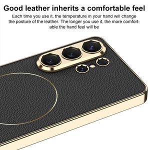Funda Magnética GKK Fashion para <span class=keywords><strong>Samsung</strong></span> <span class=keywords><strong>Galaxy</strong></span> S26 Ultra 5G, Funda de Teléfono con Anillo Magnético de Níquel y Cuero Electrochapado - Product Image 3