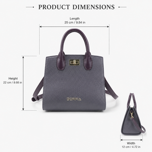 Women PU Leather Crossbody Bag Structured Top Handle Shoulder Bag Convertible Handbag Gold <b>Lock</b> Hardware Daily Work OEM ODM Fact - Product Image 6