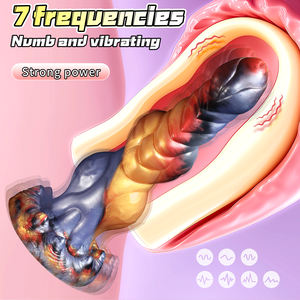 Hete Verkoop Xxl Lichtgevende Siliconen Anale Plug Grote Enorme Wolf Dildo Monster Penis Met Zuignap Voor Vrouwen Masturbatie Seksspeeltjes Winkel - Product Image 6