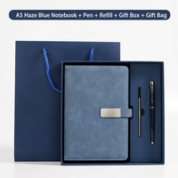 Carnet de notes A5 aspect cuir avec logo personnalisé, fermeture à boucle métallique, papier épais 80 g/m², idéal pour réunions d'affaires et cadeaux d'entreprise