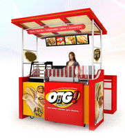 Vente chaude pizza kiosque boulangerie stand collation boisson kiosque hot dog chariot nourriture stand vente