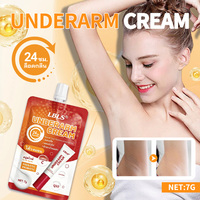 Crème corporelle prébiotique et probiotique pour les aisselles, hydratante, déodorante, anti-odeur, correcteur de taches brunes, blanchissante, vitamine C, Q10, 24H, sachet de 7g