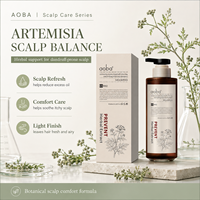 Shampoing Aoba Artemisia Annua anti-pelliculaire et anti-démangeaisons à l'armoise, mousse dense pour cheveux secs et crépus, OEM ODM Marque Privée