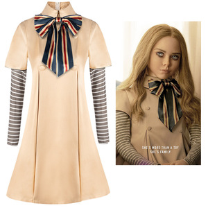 Disfraz de Cosplay de M3gan, Vestido de <span class=keywords><strong>Megan</strong></span>, Muñeca Robot IA, Falda, Top, Calcetines, Disfraz de Cosplay Infantil de <span class=keywords><strong>la</strong></span> Película de Terror M3gan para Niñas - Product Image 6