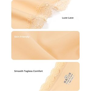 Lot de 5 strings en dentelle basiques pour femme, culottes taille basse sans coutures avec bordure en dentelle - Product Image 5