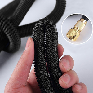 Juego de mangueras telescópicas de agua 3x extensibles con pistola pulverizadora para lavado de coches, uso en jardín, agua a presión del grifo, material TPE - Product Image 3