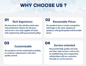 الأكثر مبيعًا ، خزان مياه الشرب المستطيل من الفولاذ المقاوم للصدأ ، خزان تخزين المياه 10 مكعب - Product Image 6