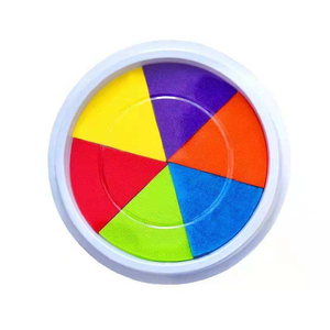 <span class=keywords><strong>Tampon</strong></span> <span class=keywords><strong>encreur</strong></span> coloré de peinture de paume de doigt en gros pour l'éducation d'enfants dessinant des jouets - Product Image 2