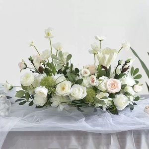 Bola de flores de seda táctil realista para telón de fondo de boda decoración de centro de mesa decoración de bolas de flores artificiales de Navidad - Product Image 6