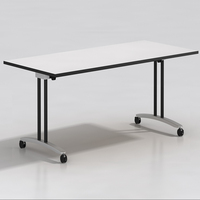 Table de réunion pliable Greatway ZD-21, bureau de formation, table d'ordinateur, mobilier avec roulettes mobiles