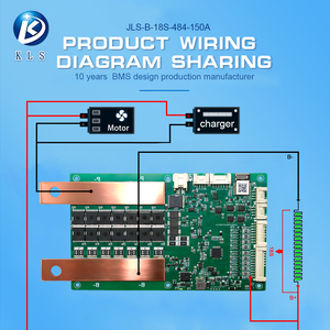 KLS-484 BMS intelligent 3S 6S 12S 18S, charge/décharge maximale de 150A, communication RS485/CAN/BT, pour <span class=keywords><strong>moto</strong></span> électrique/vélo électrique/ESS - Product Image 3