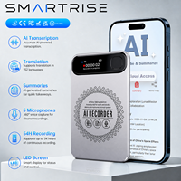 Enregistreur vocal IA pour prise de notes, transcription en 152 langues, résumé IA, cartographie mentale pour les cours et les conférences, portable