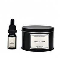 Diffuseur de parfum en pierre de lave cristalline avec logo, décoration d'intérieur haut de gamme personnalisée en gros pour ensembles de diffuseurs à roseaux, parfum longue durée