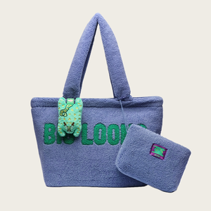Bolso de Hombro de Felpa de Alta Calidad con Colgante de Animal Peludo, Bolso de Mano Femenino, Plegable y Fácil de Llevar, Bolso de Compras - Product Image 5