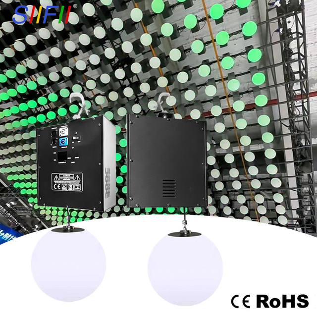 Intelligent Kinetic Lighting System LED Lifting Ball DMX Control Sphere Light for Event Production