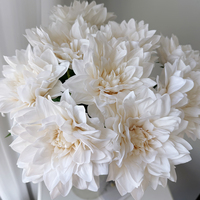 Bunga Dahlia Baru Datang, Bunga Kepala Besar dari Lateks Buatan, Rangkaian Bunga Buatan Tangan Modern untuk Rumah, Pernikahan, Hari Valentine, Natal