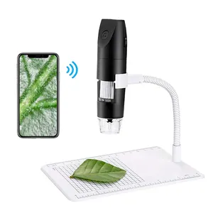 Factory supplier 1000X zoom 2MP 1080P HD video portable wifi digital magnification microscope camera for student kid