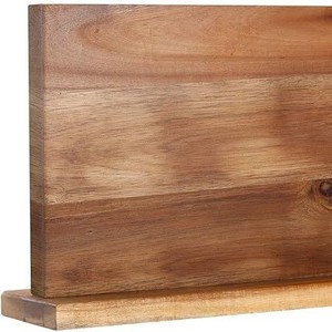 Porte-couteaux magnétique en bois avec aimants puissants, rangement multifonctionnel pour couteaux de cuisine - Product Image 2