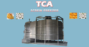 دوامة التبريد الخبز كعكة الغذاء تجميد الناقل سريعة ماكينة تجميد المورد IQF أنفاق التجميد - Product Image 5