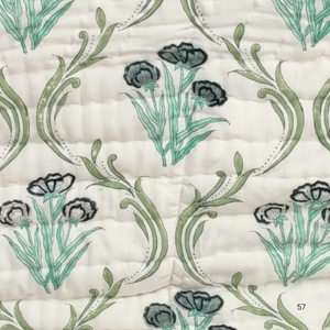 Lujoso edredón de algodón orgánico Jaipuri bloque de mano impreso Boho Floral ecológico luz King Size funda de cama juegos de edredón suave - Product Image 1