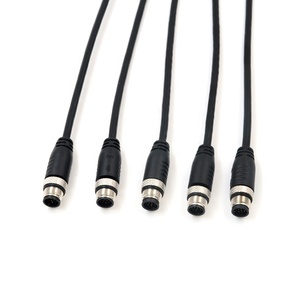 YZCONNカスタムメイド オス-メス IP67 IP68防水 3 5 6 12 17ピンセンサー 4ピン 8ピン コネクタ M12ケーブルアセンブリ - Product Image 5