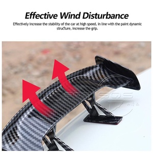 SQS OEM/ODM High-Quality Universal Carbon Fiber ABS Look Car <strong>Spoiler</strong> Wing Auto Styling Decoration <strong>Mini</strong> Car Tail Rear <strong>Spoiler</strong> - Product Image 3