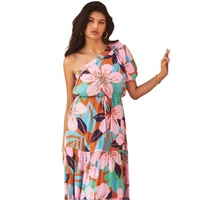 2025 personnalisé en gros femmes été robes de plage Vintage imprimé fleuri 100% rayonne Style hawaïen femmes sans manches robes de plage