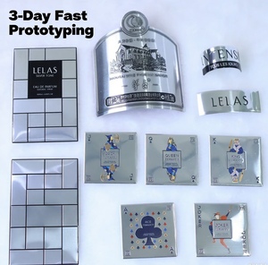 Yüksek kalite profesyonel tasarım altın ve gümüş kabartmalı Metal alüminyum etiket dayanıklı parfüm şişesi moda etiketi - Product Image 3