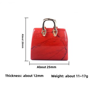 Mini pendentif pour sac à main en cristal naturel-Décor <span class=keywords><strong>améthyste</strong></span> <span class=keywords><strong>et</strong></span> <span class=keywords><strong>quartz</strong></span> <span class=keywords><strong>rose</strong></span> avec poignée en chaîne (style Instagram) - Product Image 3