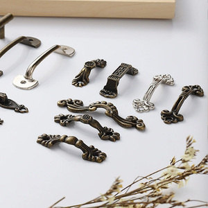 Poignée de style <span class=keywords><strong>antique</strong></span> pour armoire, poignée décorative pour boîte en bois, petite poignée en alliage, mini-poignée pour tiroir en dentelle - Product Image 5