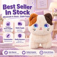 Jouet en peluche personnalisé en polyester avec IA, yeux lumineux et dialogue vocal, 10 cm, pour enfants de 2 à 13 ans, compagnon pour enfants