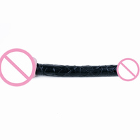 Dildo Realista de Doble Cabeza para Parejas y Gays, Juguete Sexual de Silicona de Cristal de Doble Uso, Masturbador Femenino Portátil