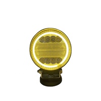 Barre de lampe de travail LED 72W 4 pouces 6000K avec halo jaune DRL, étanche IP67K, lentille LEXAN incassable, faible consommation, certifiée CE, 30 000 heures