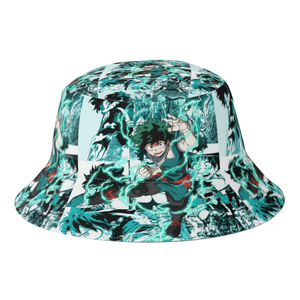 Fitspi Harajuku seau chapeaux <span class=keywords><strong>Izuku</strong></span> Midoriya Manga Collage pêcheur chapeau Anime automne Streetwear Panama casquettes - Product Image 1