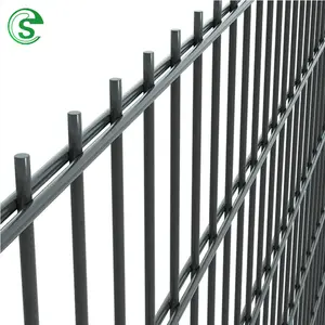 ECO Friendly Fence Twin Wire Mesh Fence Powder Coated School Supplies Twin Bar Welded 868/656/545 Fence