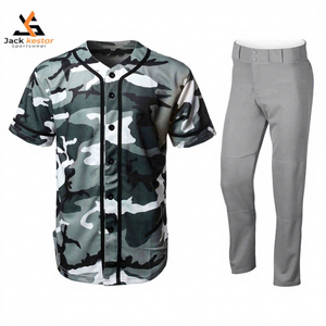 Uniforme de Béisbol y Sóftbol Deportivo Transpirable de Secado Rápido 100% Poliéster con Diseño Personalizable y Colores a Elección, Último Diseño en Oferta - Product Image 1