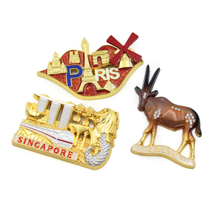 Aimants de réfrigérateur souvenirs de ville et de complexe hôtelier, aimants métalliques personnalisés pour le branding et le marketing - Product Image 5