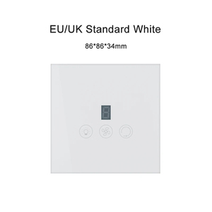 2024 Tuya APP Wifi <strong>Fan</strong> Lights Wall <strong>Switch</strong> Panel <strong>Display</strong> Level 5 Wind Speed with Alexa Voice <strong>Control</strong> - Product Image 2