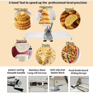 <span class=keywords><strong>Machine</strong></span> <span class=keywords><strong>à</strong></span> laminer la pâte manuelle commerciale RY300, épaisseur réglable, rouleau <span class=keywords><strong>à</strong></span> pâtisserie pour pain, pizza, pâtes, utilisation <span class=keywords><strong>à</strong></span> domicile ou en boulangerie - Product Image 6