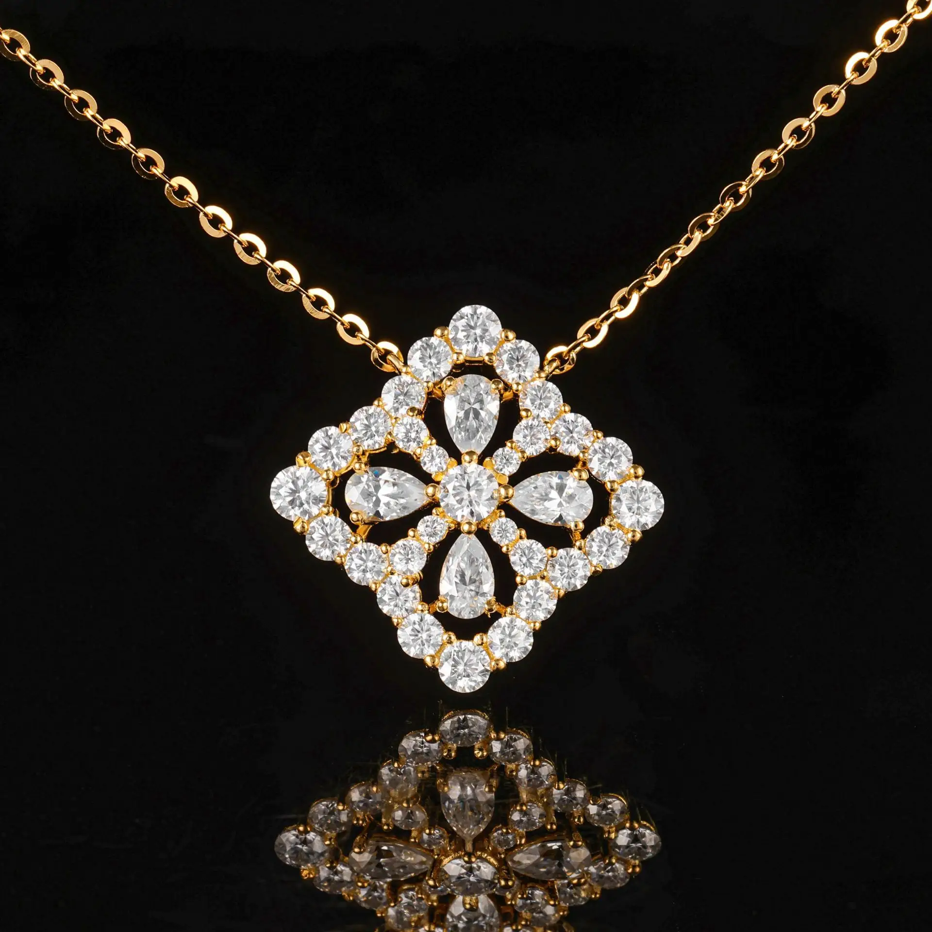 Tester di diamanti con Pass di fabbrica VVS Moissanite ghiacciato 925 catena di collana di gioielli di lusso in argento Sterling Hip Hop