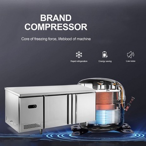 Banco de trabajo de alimentos, equipo de cocina de acero inoxidable, congelador Vertical, nevera para restaurante - Product Image 3