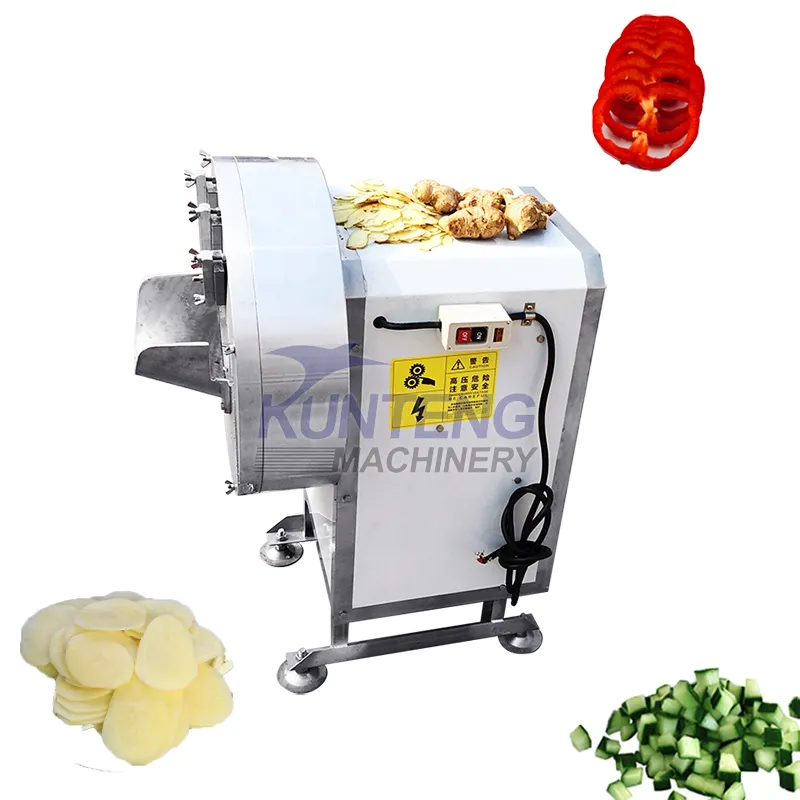 High quality electric heavy duty veg cassava slicer dicer apple cutter strawberry slicing 1mm potato chips machine maker