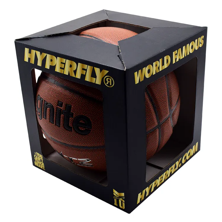 Custom Logo Corrugated Cardboard Football Rugby Paper Packaging Size 7 Basketball Hobby Box wholesale