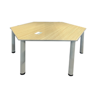 Table d'école de forme octogonale au design moderne pour les élèves, salle de formation de maternelle, mobilier scolaire