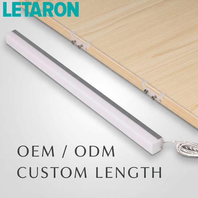 High CRI 90+ Surface Mounted LED Strip Light 3 Sided Luminescence Aluminum Alloy Profile Linear Cabinet Furniture Lighting