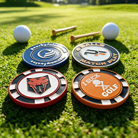 Servicio de Diseño Gratuito, Regalo de Golf, Fichas de Póker Personalizadas, Diseño de Plantilla Personalizada, Fichas de Póker de Metal en Blanco para Golf