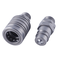 Raccord hydraulique rapide en acier de type pousser-tirer BSP 1/2 pouce, état neuf, garantie 1 an