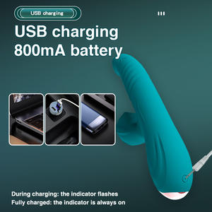 10 frekans 2 in 1 klitoral stimülasyon sokmak yapay penis vibratör kadınlar vajinal G spot masaj yetişkin seks oyuncakları - Product Image 5